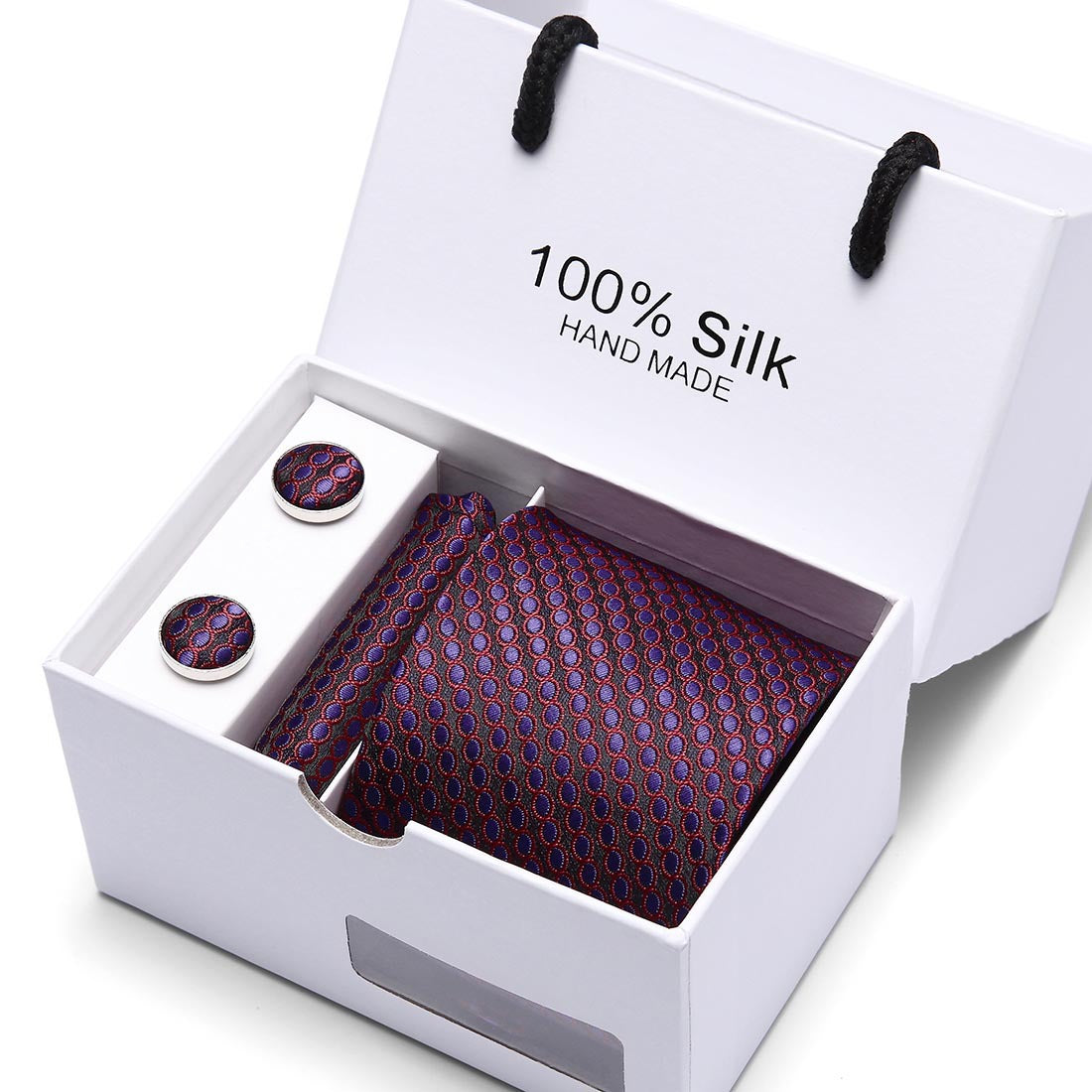 Men's gift box 5-piece suit business formal wedding tie