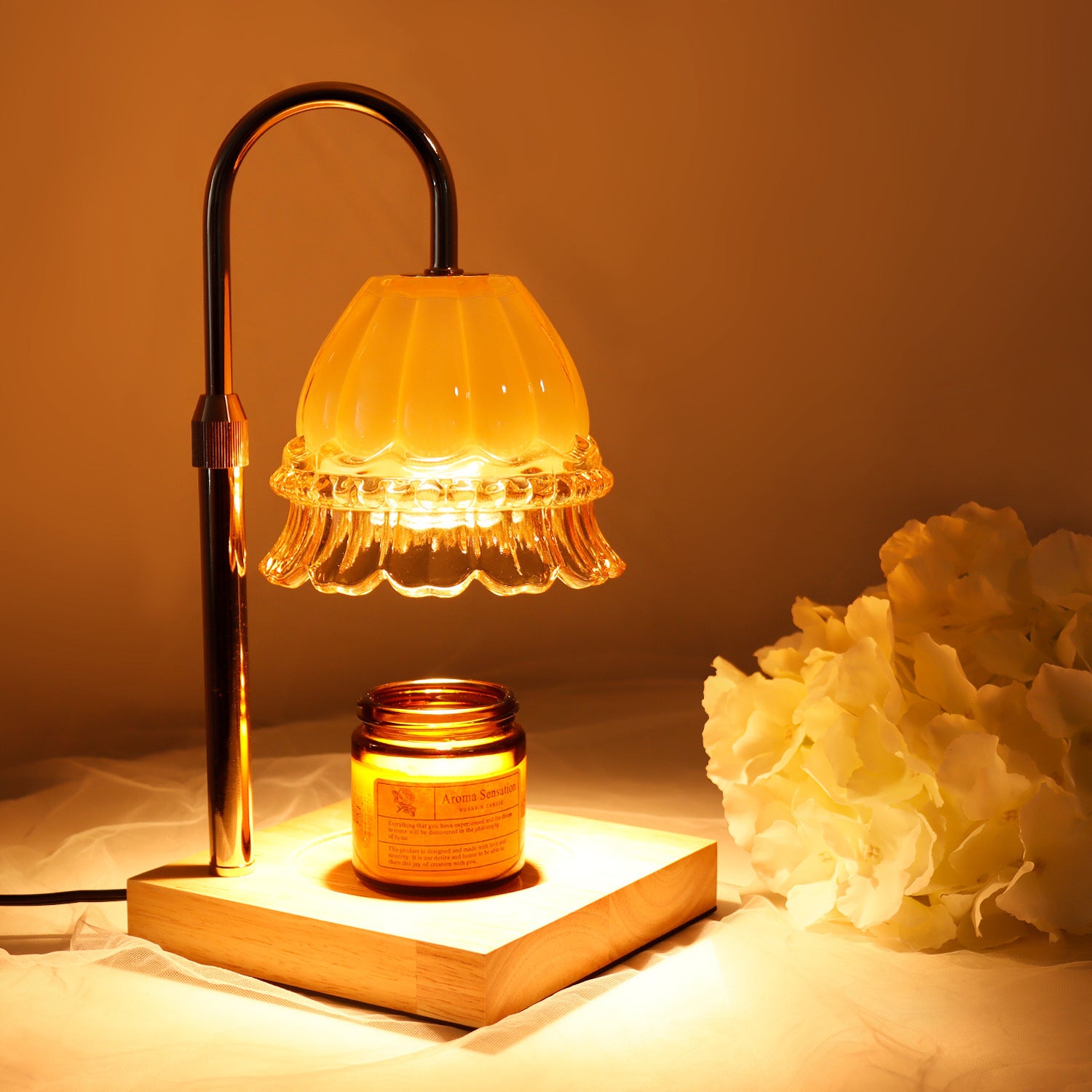 Lampe à parfum créative à minuterie Bougie esthétique