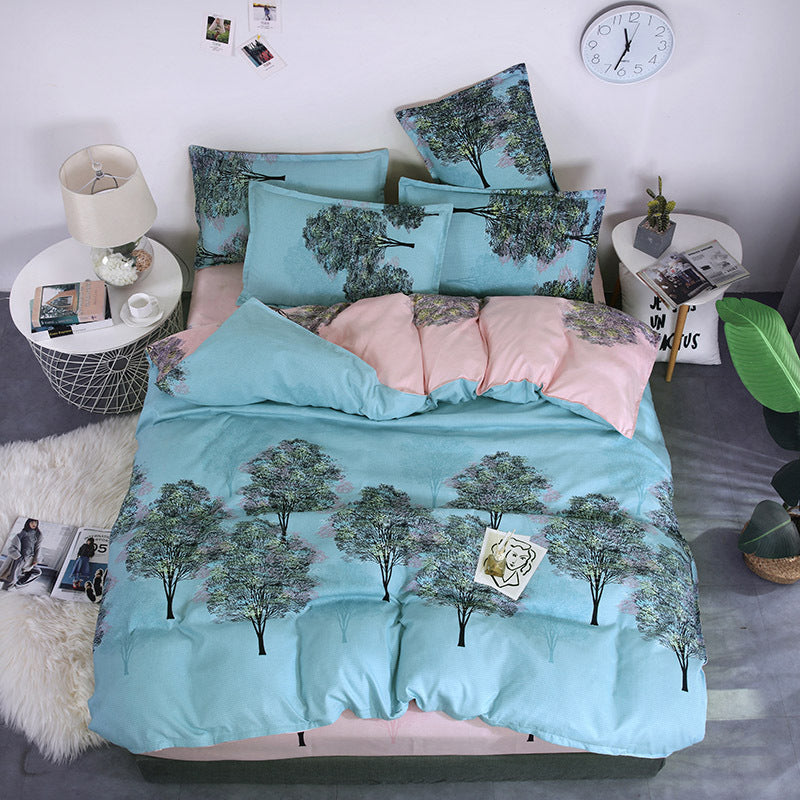 Aloe Vera Cotton Four-piece Summer New Student Dormitory Bedding