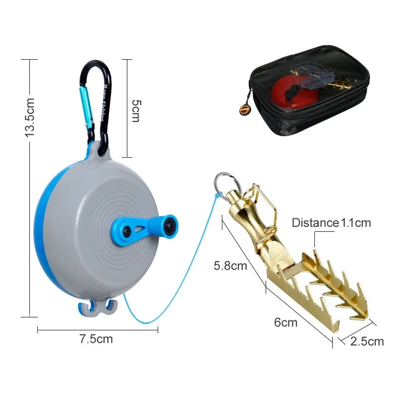 Ilure Lure Of Fishing Gear Sequined Iron Plate Hanging Bottom Lifter Wukong Bait Lifter With 30 M Line Cross-border E-commerce