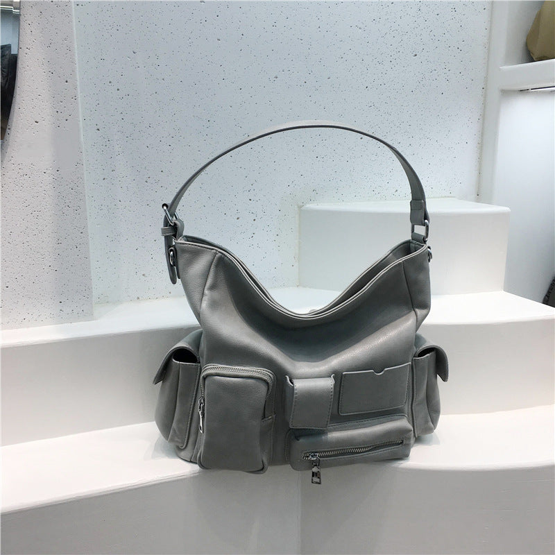 Sac décontracté à bandoulière grande capacité de style outillage Rétro Motard
