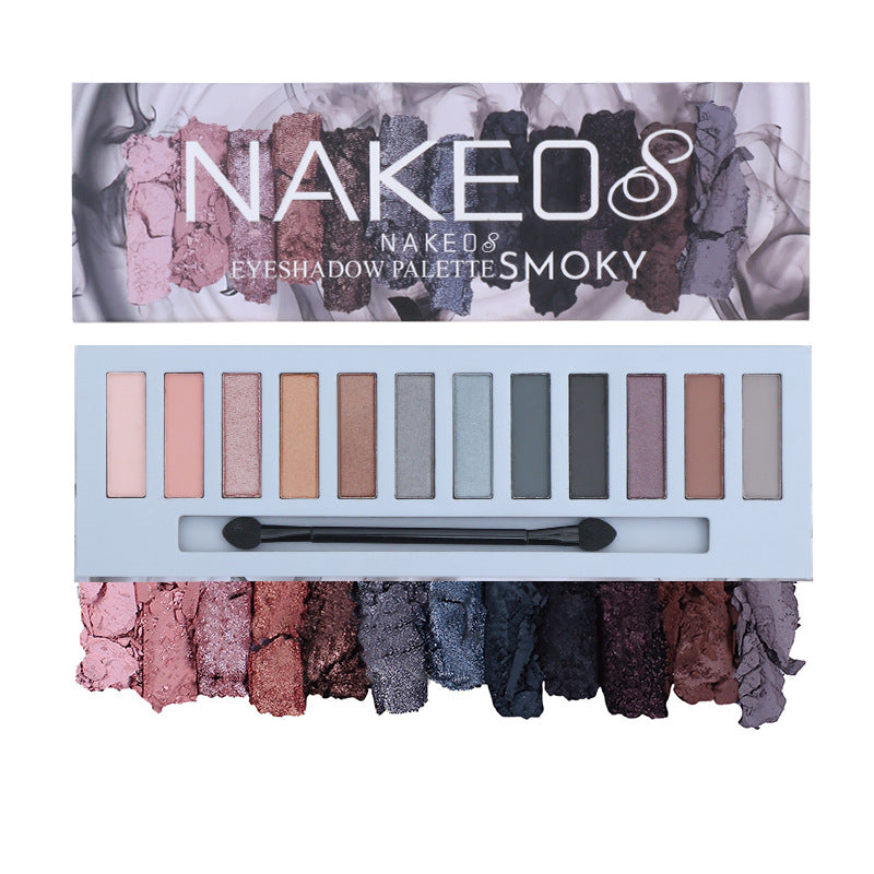 Palette de fards à paupières maquillage, brillante, mate, effet fumé, non tachante