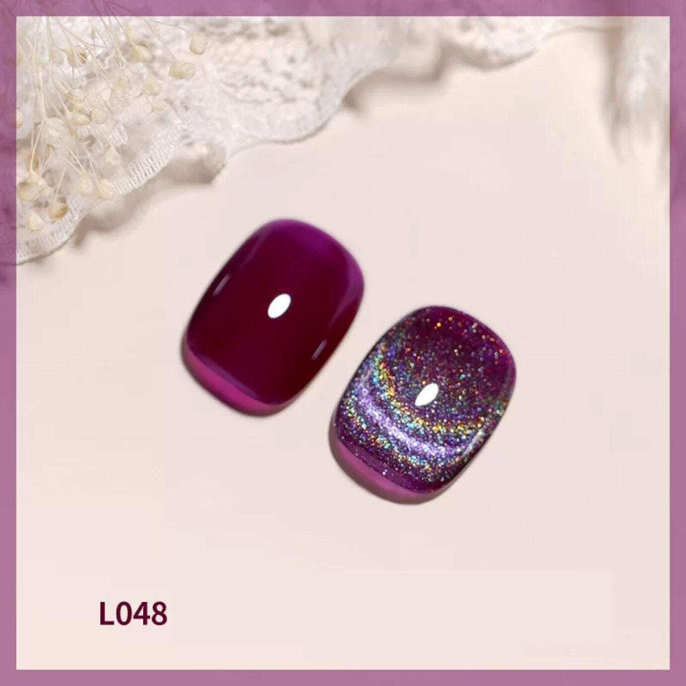 Vernis à ongles œil de chat laser coloré