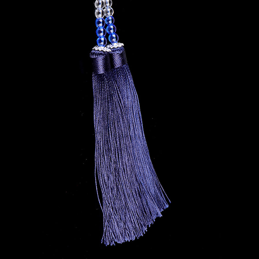 Colored Glaze Interior Tassels Car Pendant Jewelry