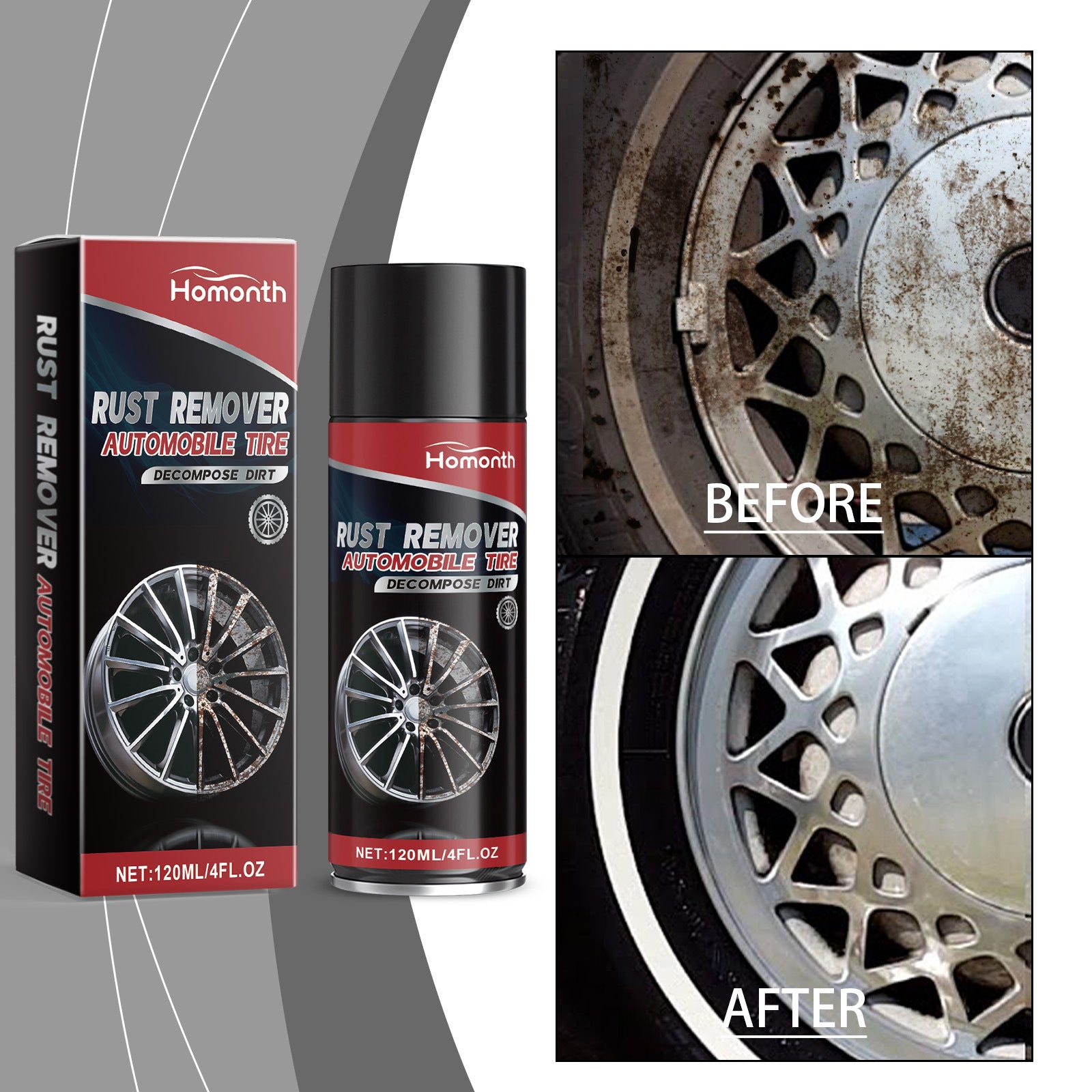 Car Tire Rust Remover Cleaning And Decontamination