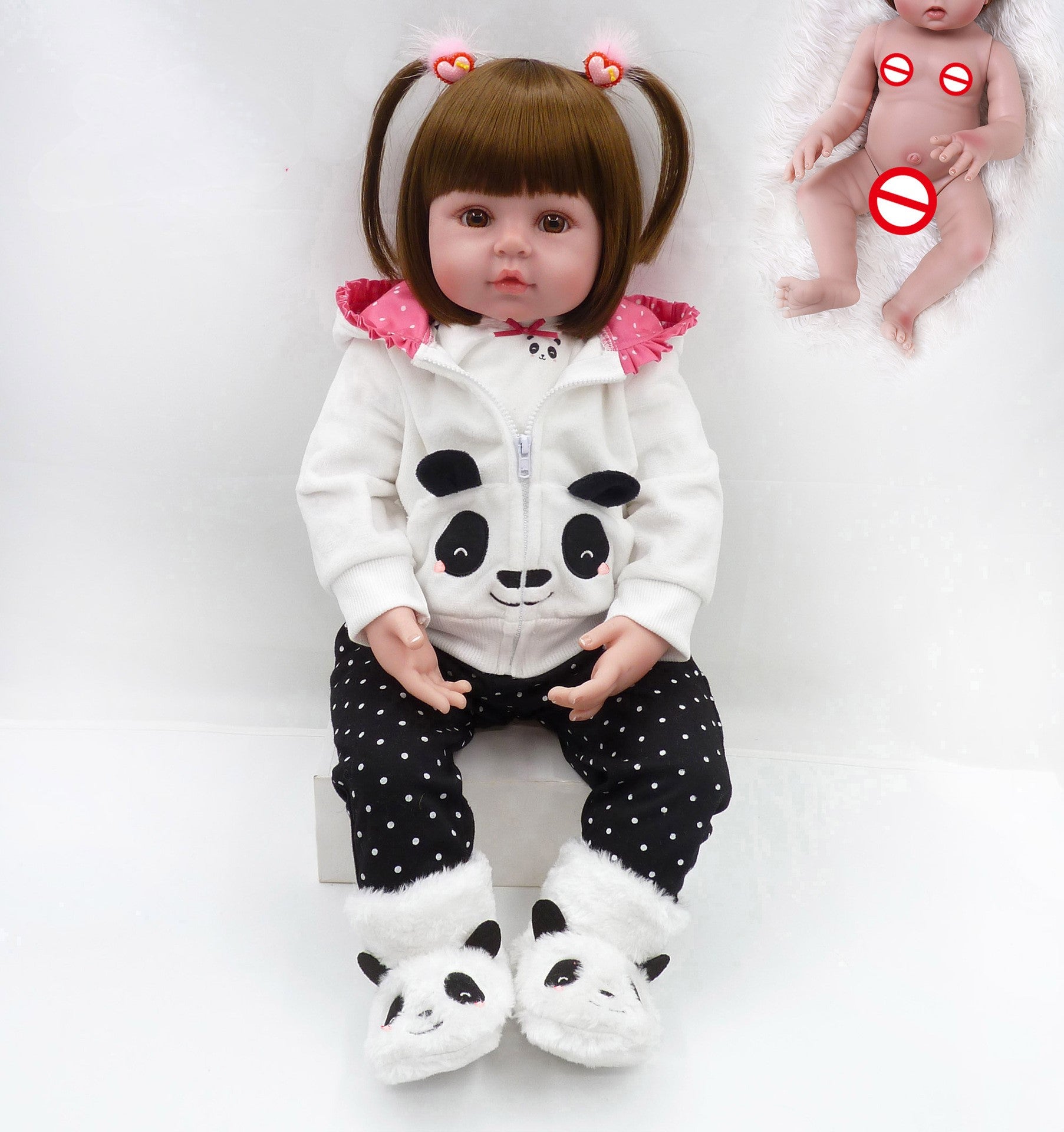 Full glue can enter water simulation baby doll