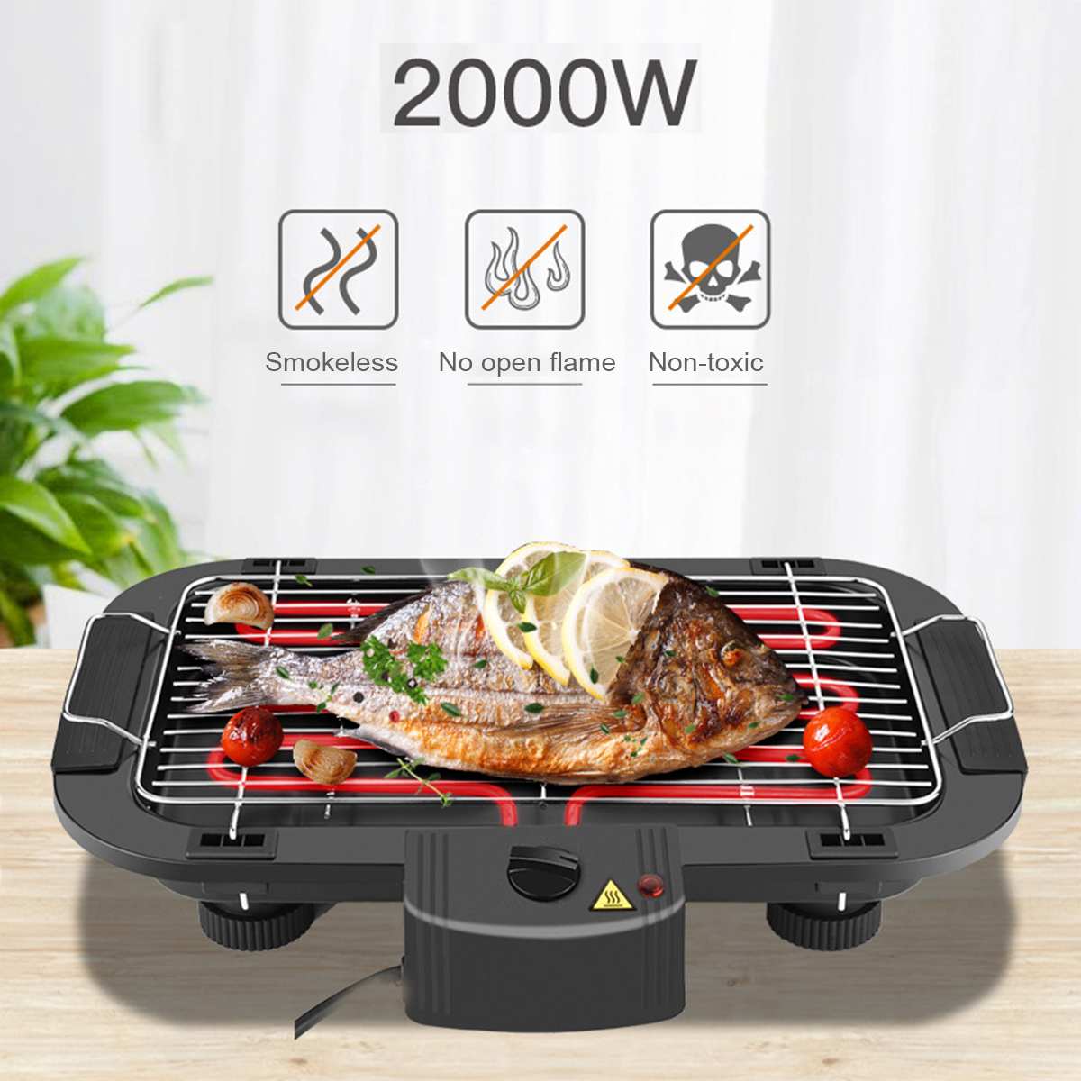 European Standard Spot Household Smokeless Electric Barbecue Grill