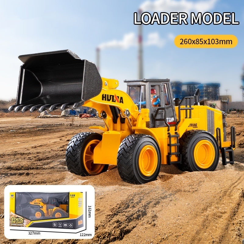 Static Self-unloading Excavator Simulation Construction Vehicle Toy