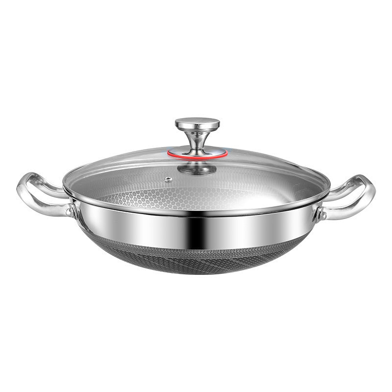 Double-sided Honeycomb Screen Braising Frying Pan Non-stick Multi-purpose Induction Cooker Gas Stove Universal