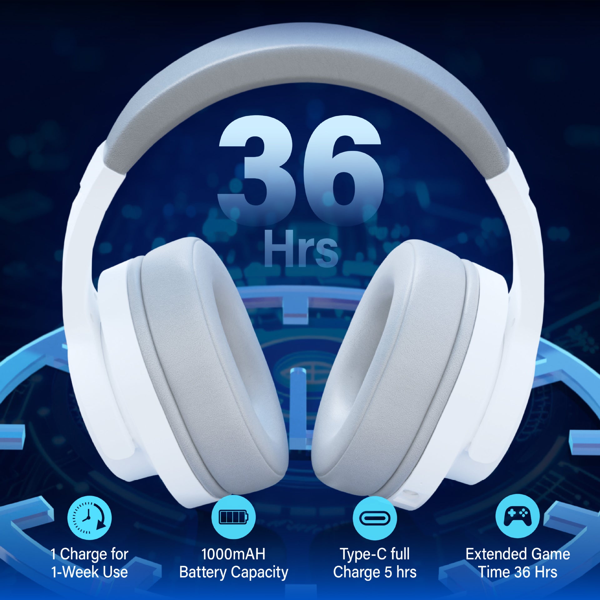 Low-latency Head-mounted Luminous Gaming Headset For E-sports