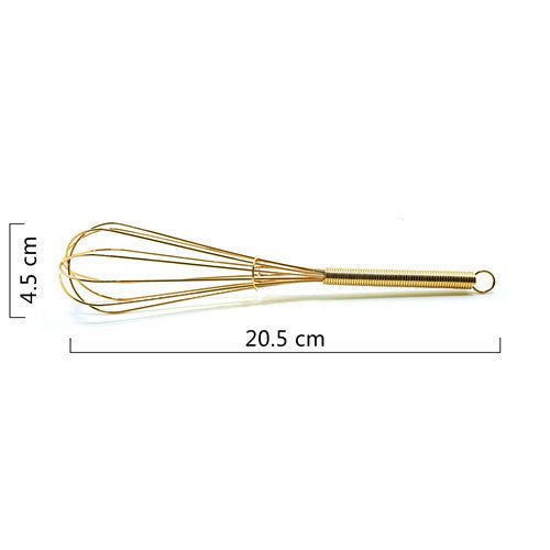 Full size mini keychain manual whisk gold silver
