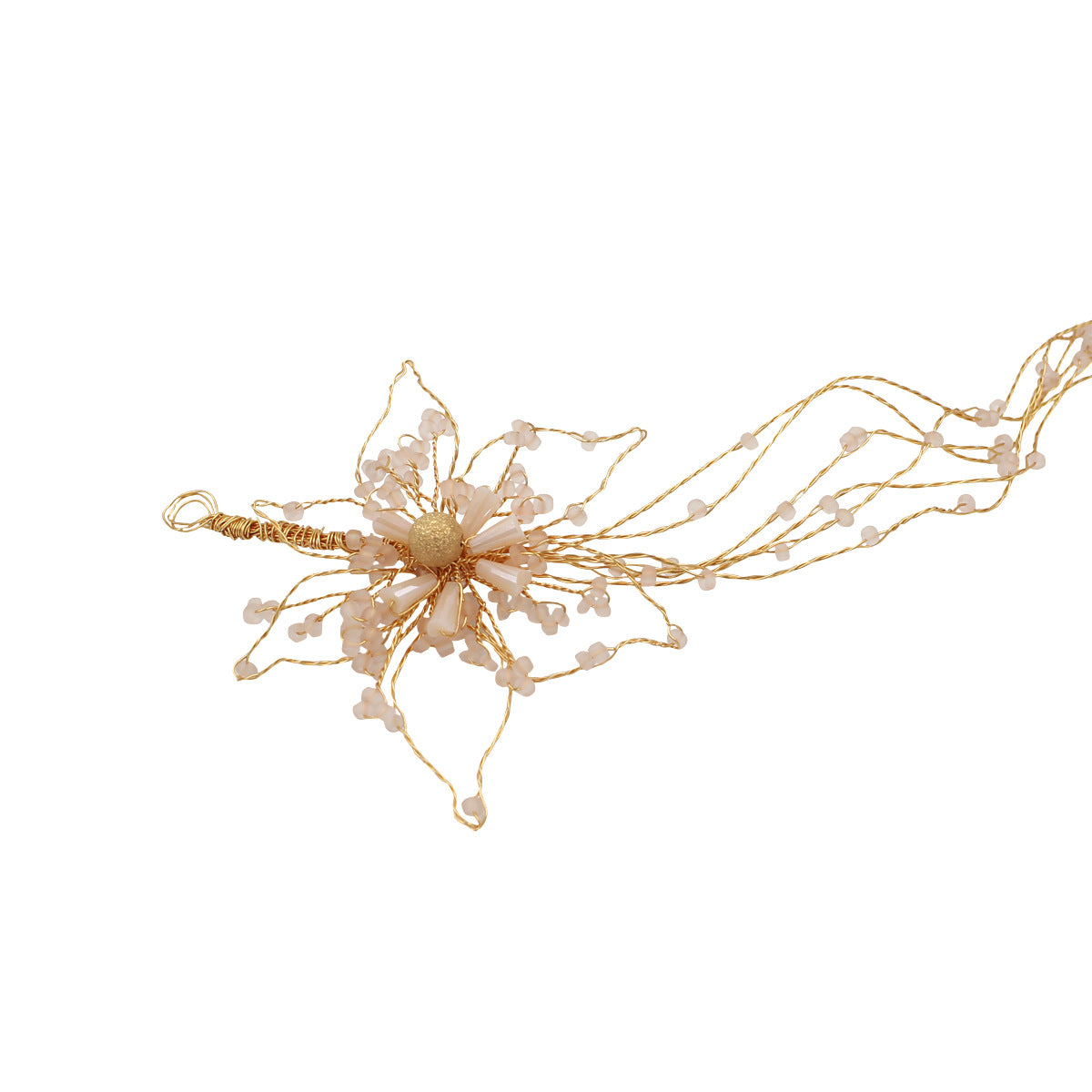 Beaded bridal headband hair accessories