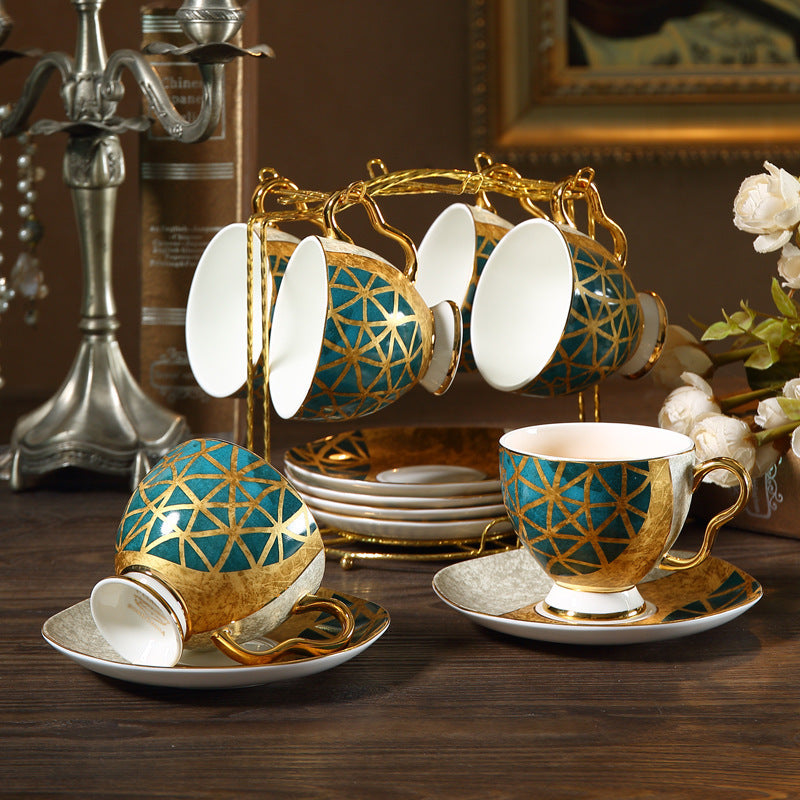Tasse en céramique pour la maison, service à thé anglais pour l'après-midi, tasse et soucoupe pour le petit-déjeuner