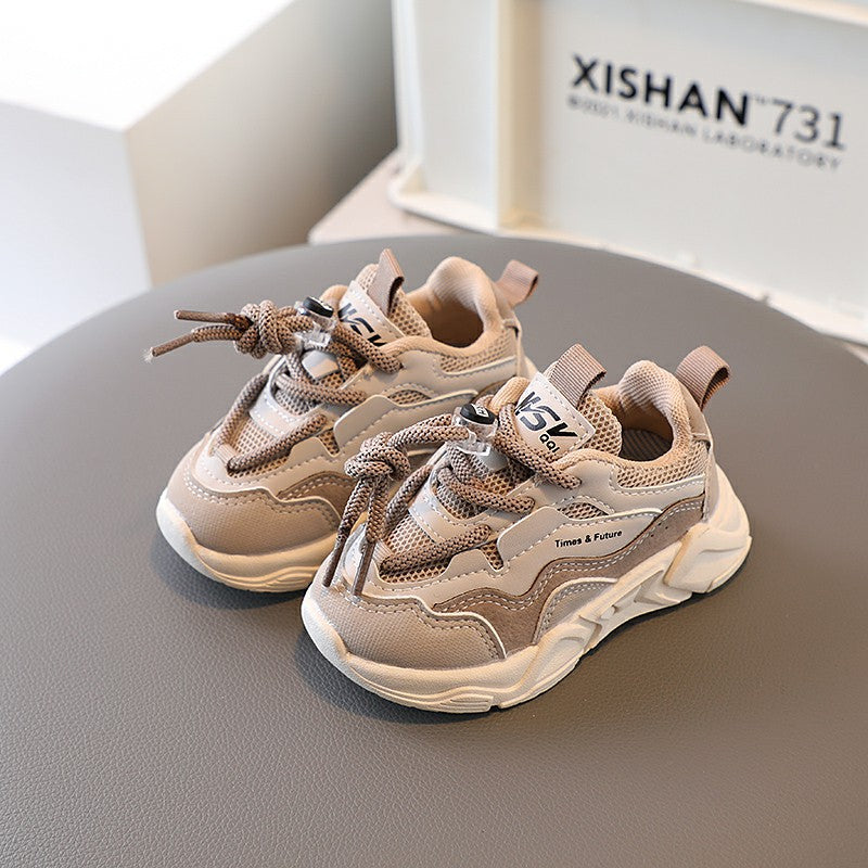 Children's Spring And Autumn Sports Shoes For Boys Soft Soled Toddler Shoes For Girls