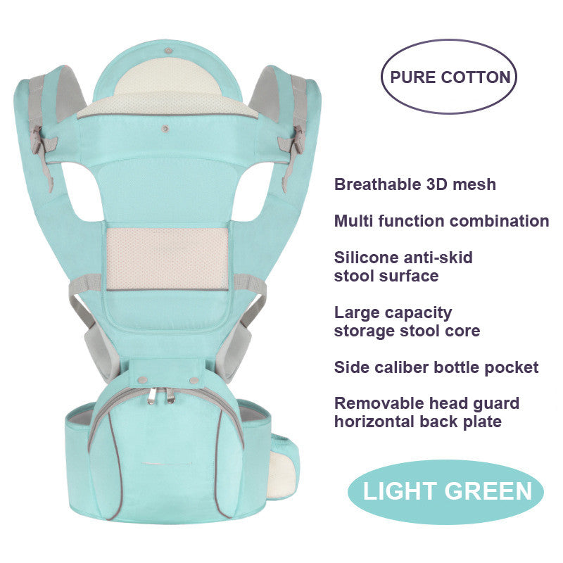 Bébé en pur coton, ceinture multifonctionnelle de maintien pour le dos et tabouret de taille.