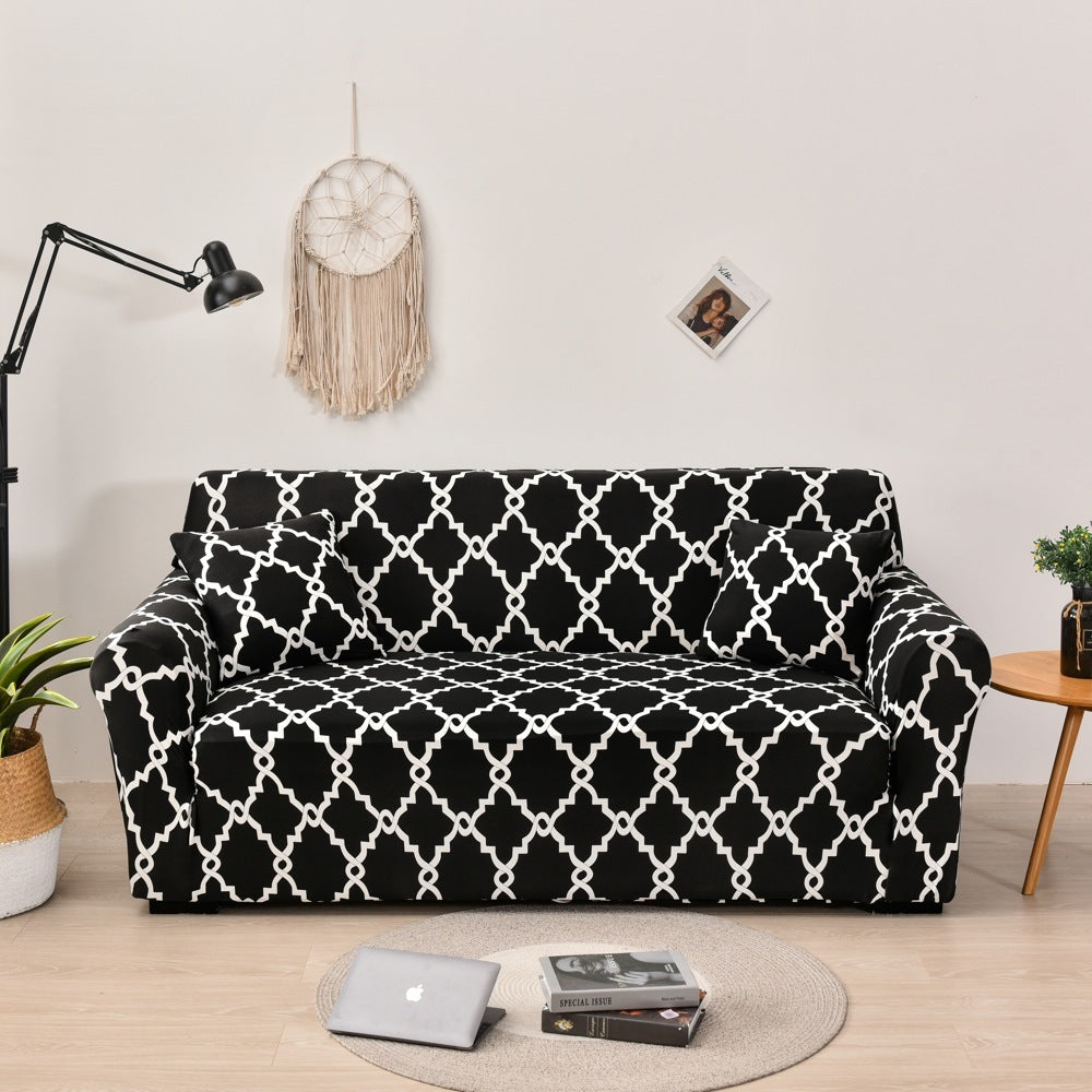 Stretch Sofa Cover All-inclusive Non-slip Three-seat Sofa Cushion Cover Cloth Sofa Towel Full Covered Household Dust Cover