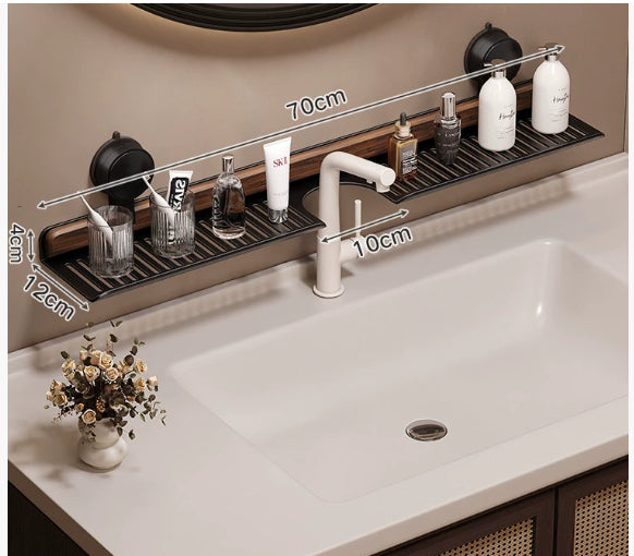 Étagère de rangement murale de salle de bain sans perçage