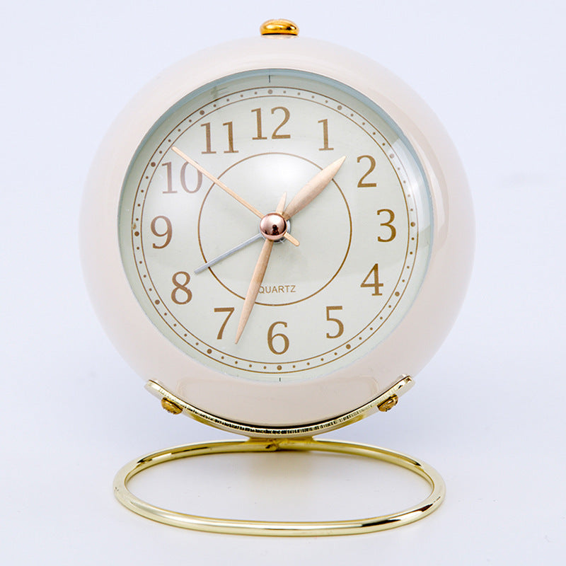 Nordic Style Retro Students Use Desktop Mute Small Alarm Clock