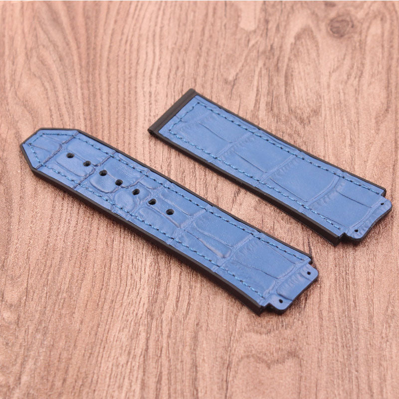 Leather Rubber Strap Men's Watch Accessories