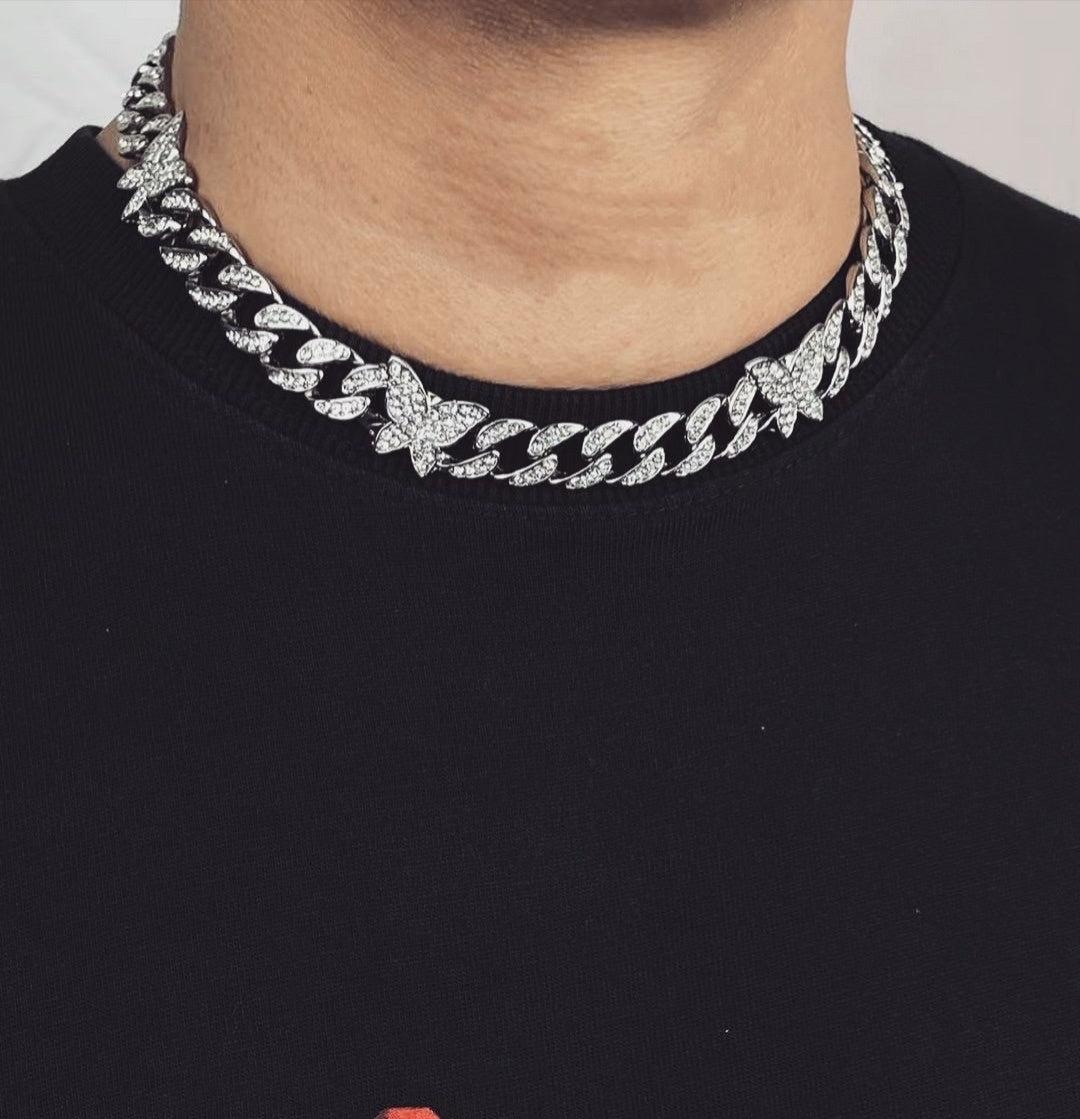 Butterfly Cuban Clavicle Chain Fashion