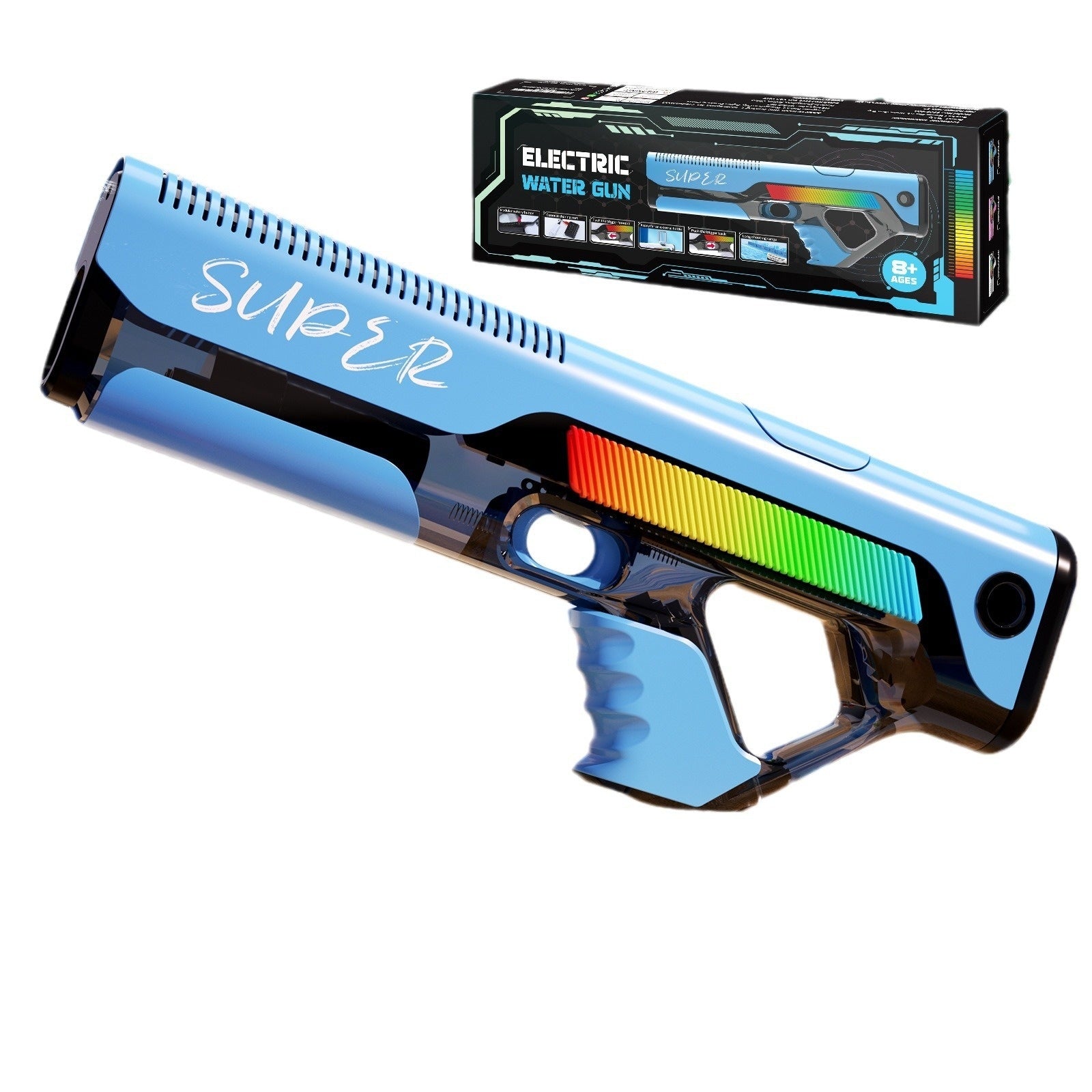 Pistolet à eau électrique à alimentation automatique pour enfants