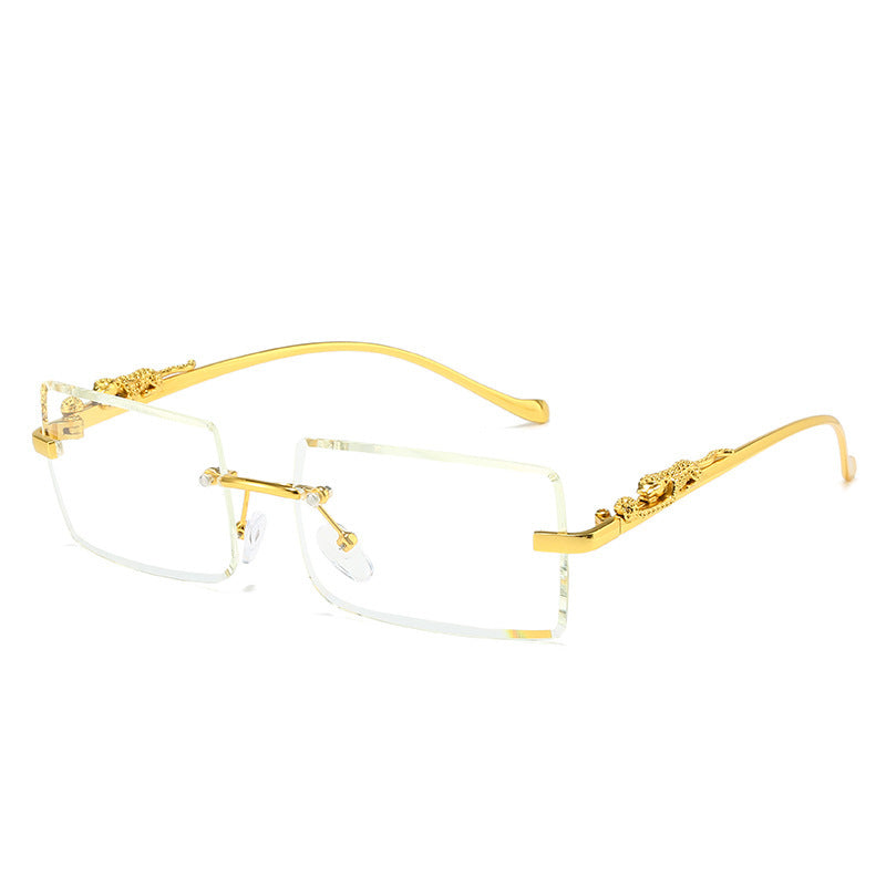 Women's Fashion Square Frameless Trimming Sunglasses