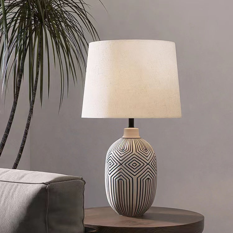 Chinese Style Decoration Japanese Style Pottery Pot Living Room Table Lamp
