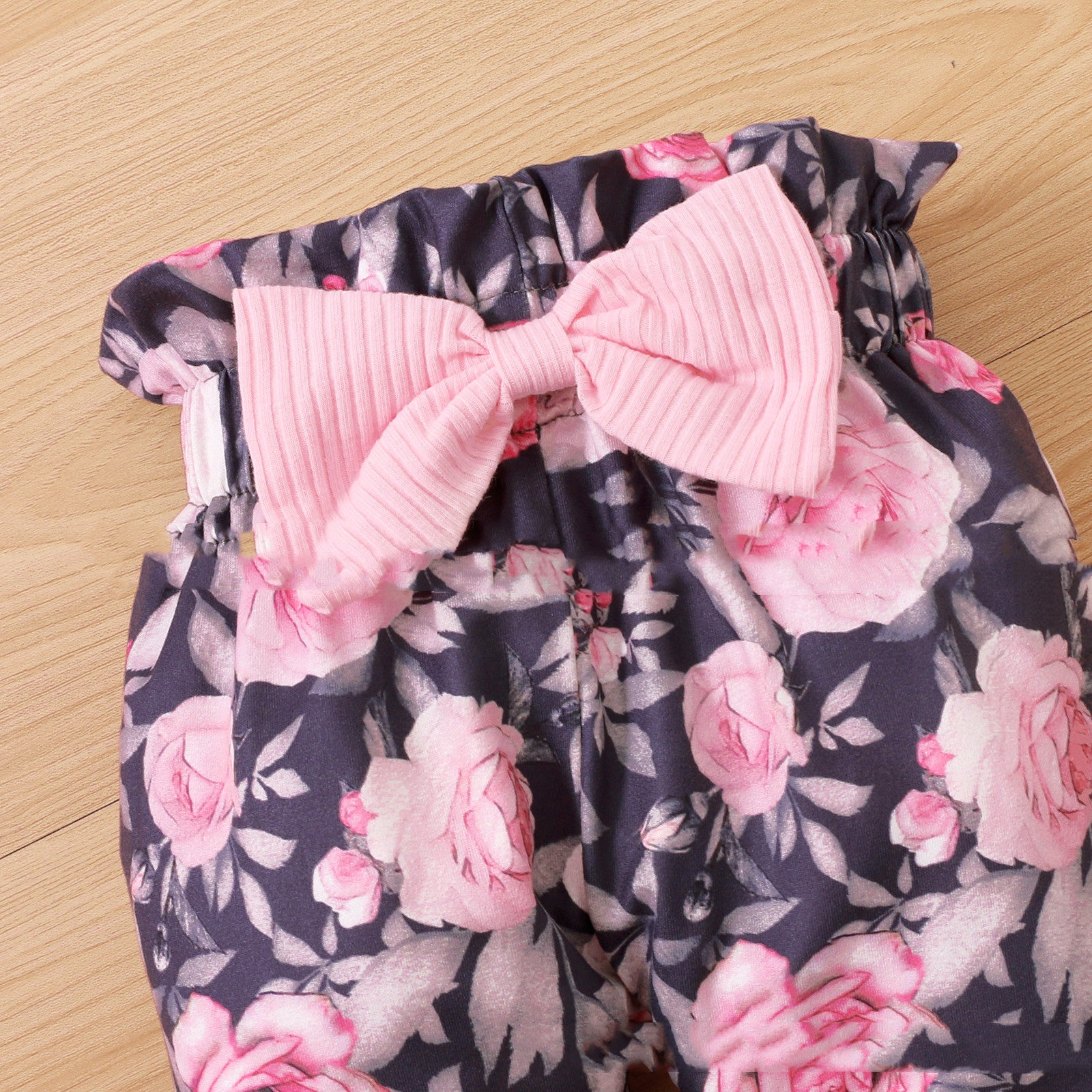 Children's Tight Romper And Printed Trousers Two-piece Set