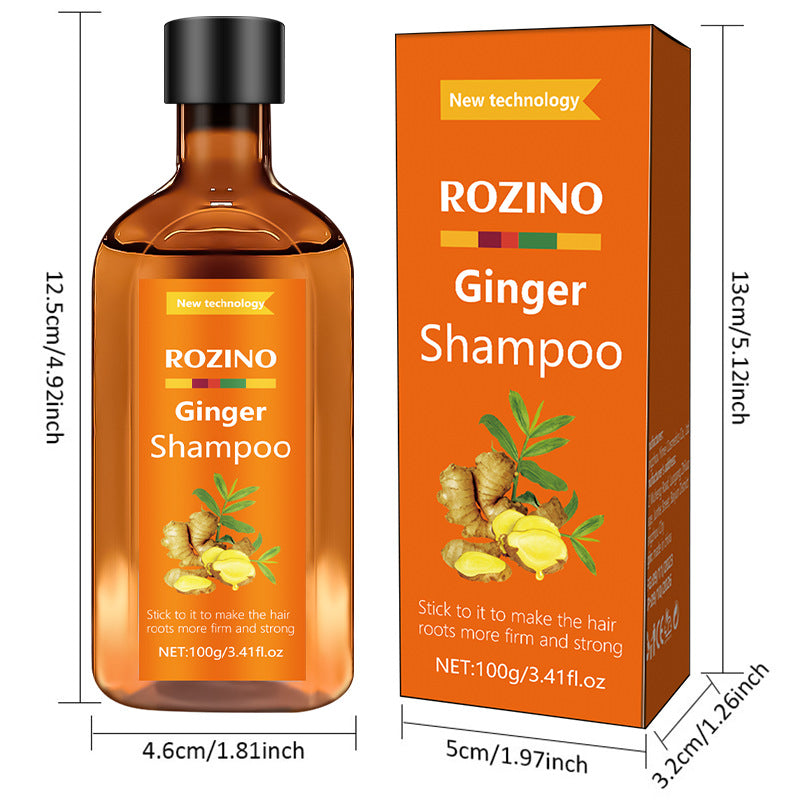 Shampooing au gingembre anglais Anti-démangeaisons Rafraîchissant Contrôle du sébum Anti-pelliculaire et Fixation des cheveux