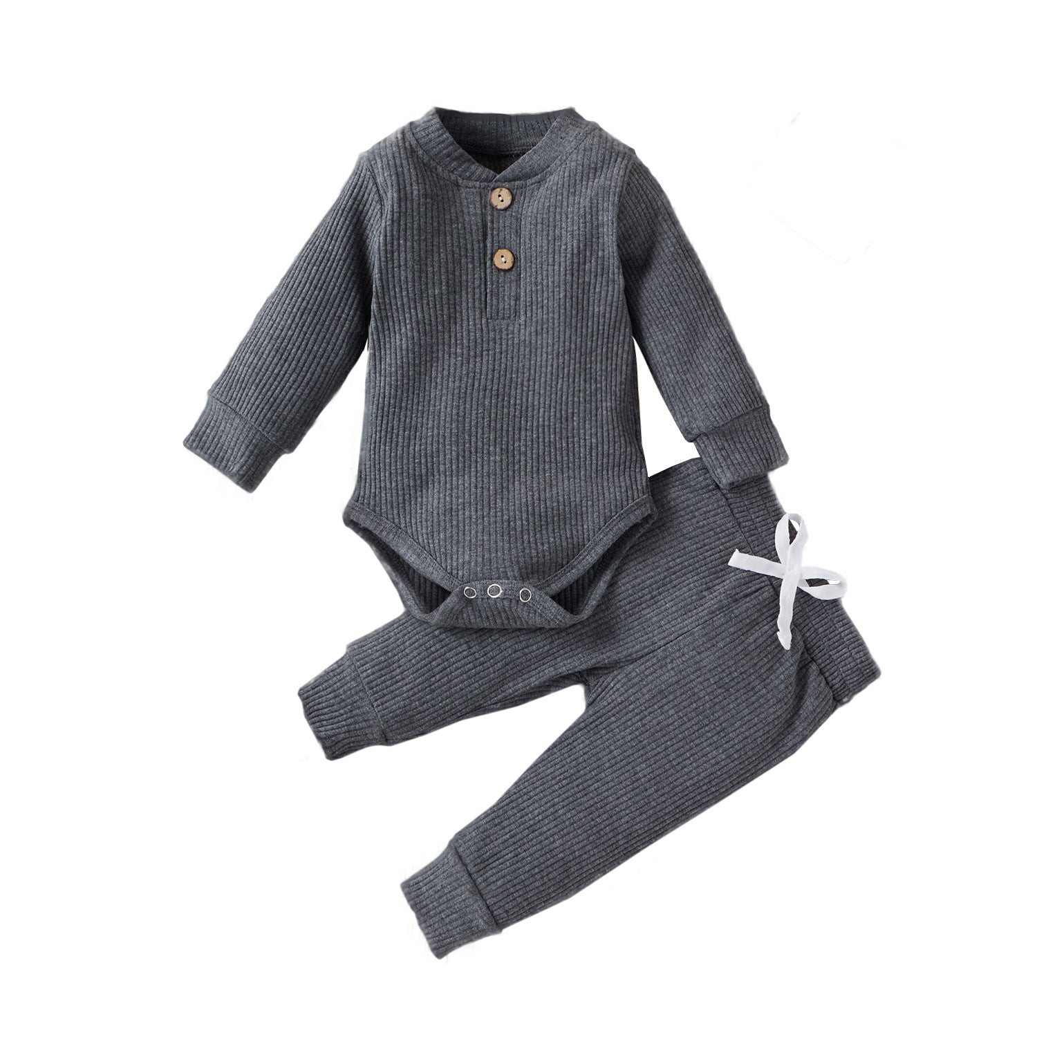 Infant Cotton Long-sleeved Jumpsuit Trousers Suit