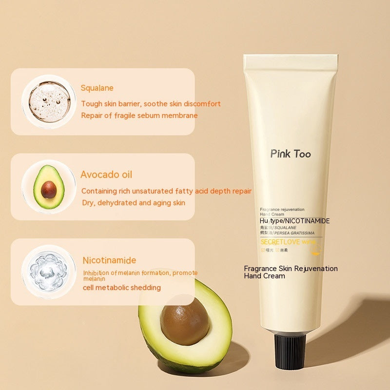 Crème Mains Rajeunissante Hydratante à la Nicotinamide Parfumée