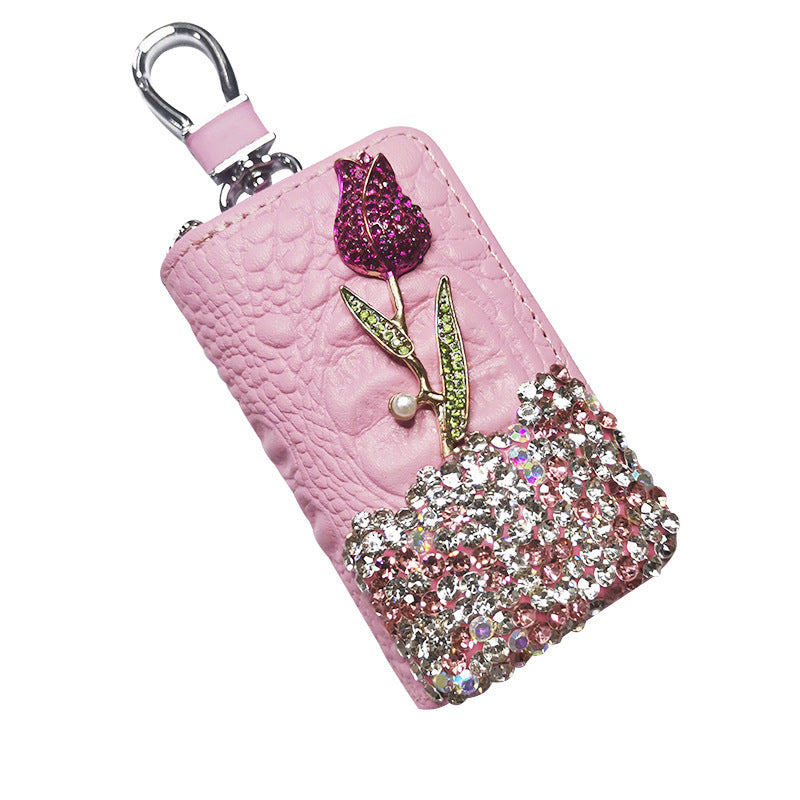 Flower-shaped Car Keychain Is Suitable For BMW Lada Remote Control Accessories