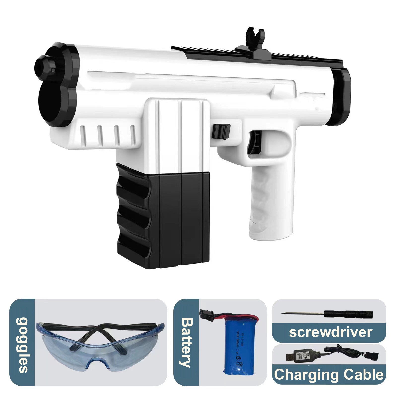Rechargeable High-voltage Continuous Long-range Toy Gun