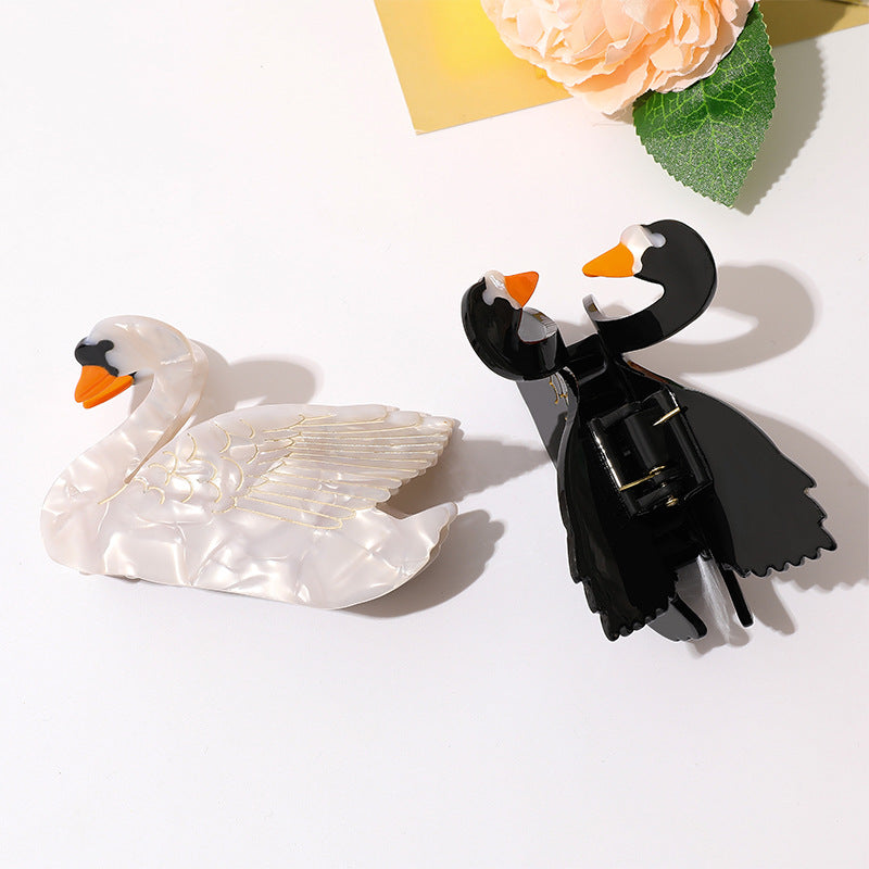 Pince à cheveux moyenne Swan Grip Shark