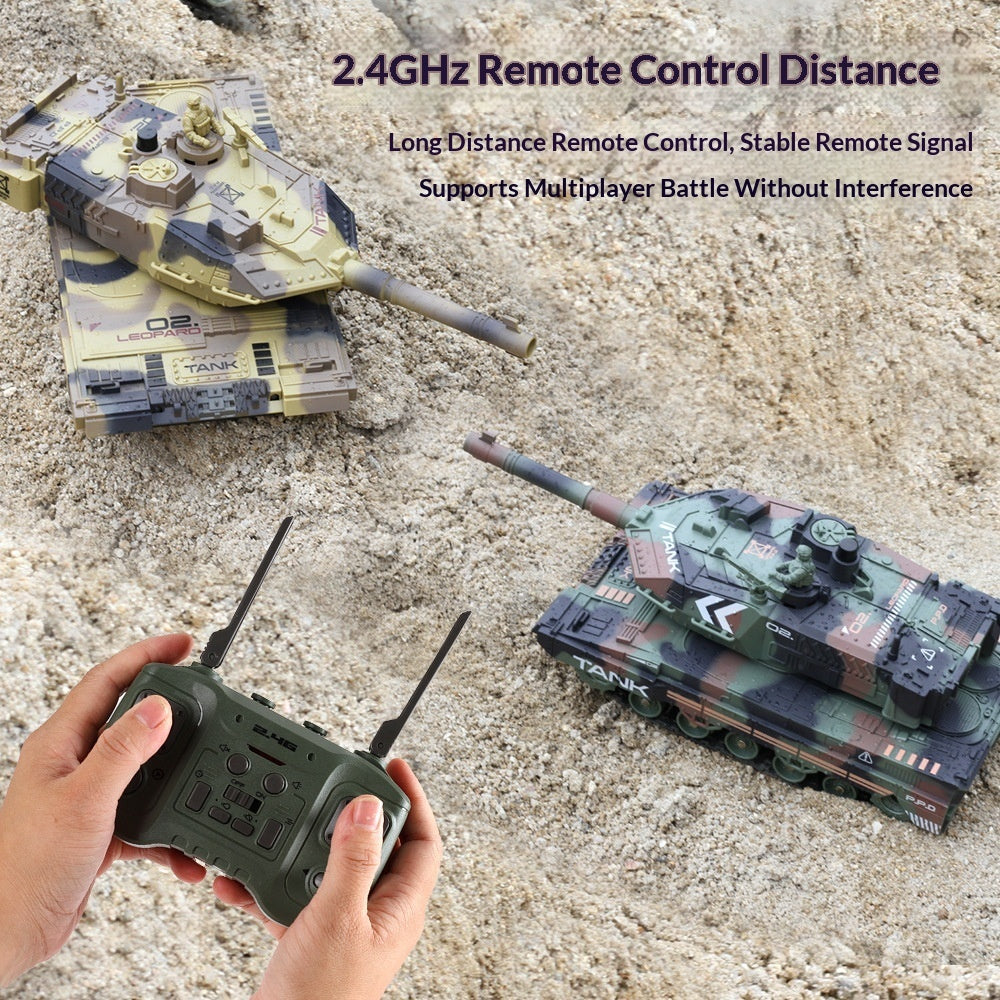 Remote Control Tank Firing Water Pellets Vs Armored Vehicle Model Toy
