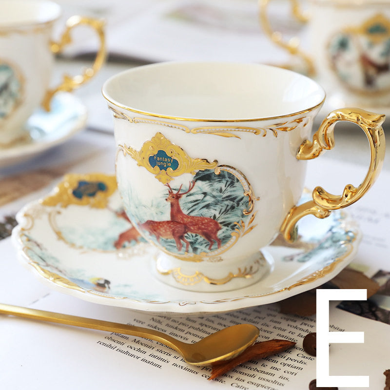 Ensemble de porte-tasses à café en céramique