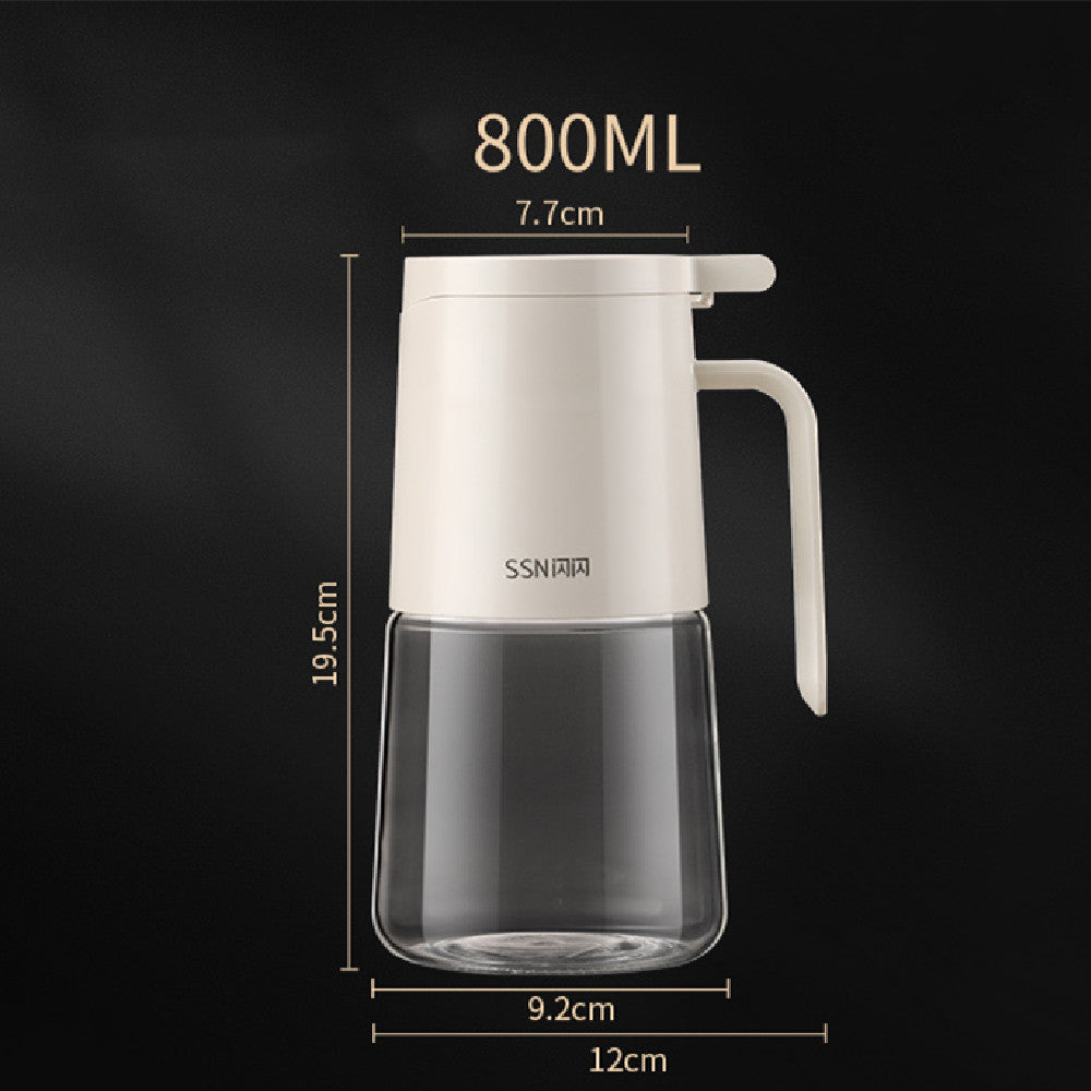 Bouteille d'huile en verre antiadhésive de grande capacité pour cuisine domestique