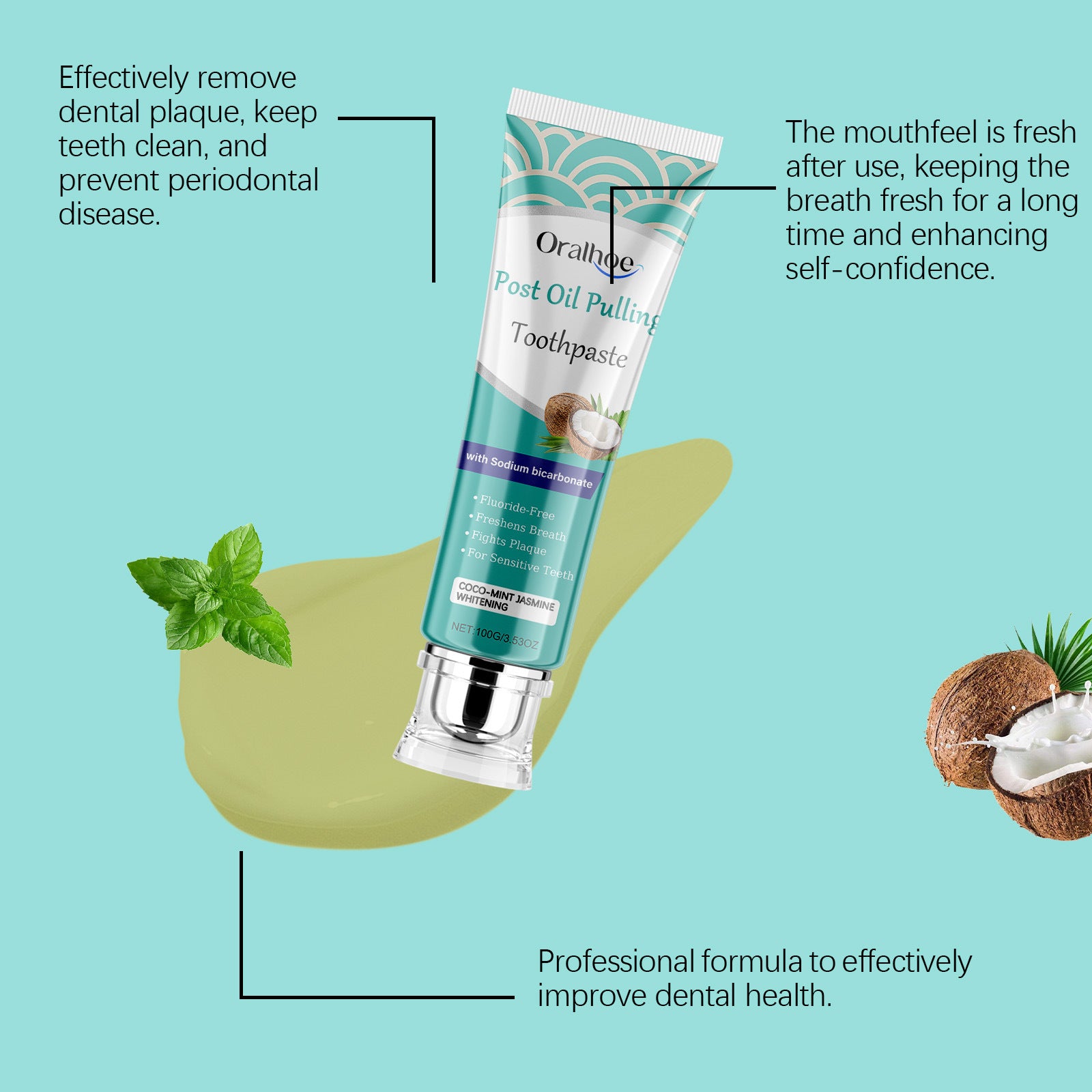 Toothpaste Mild Cleaning Odor Cleaning