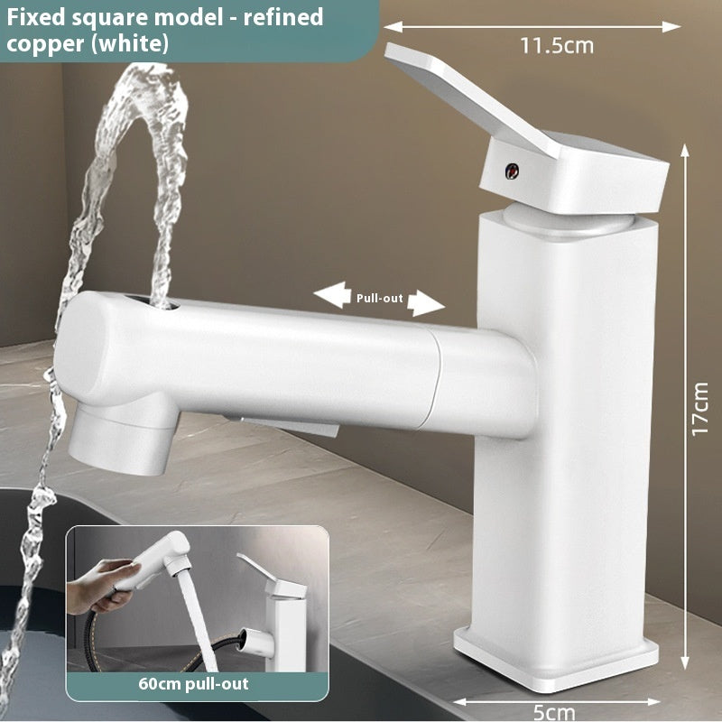 Pull-out Faucet Bathroom Wash Face Hand