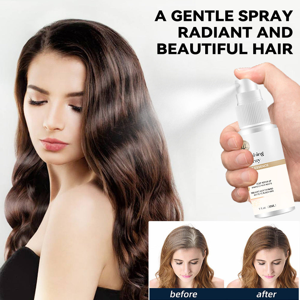 Spray Liquide de Renouvellement Capillaire Soin Nourrissant des Follicules Capillaires Extrait Végétal pour les Racines des Cheveux