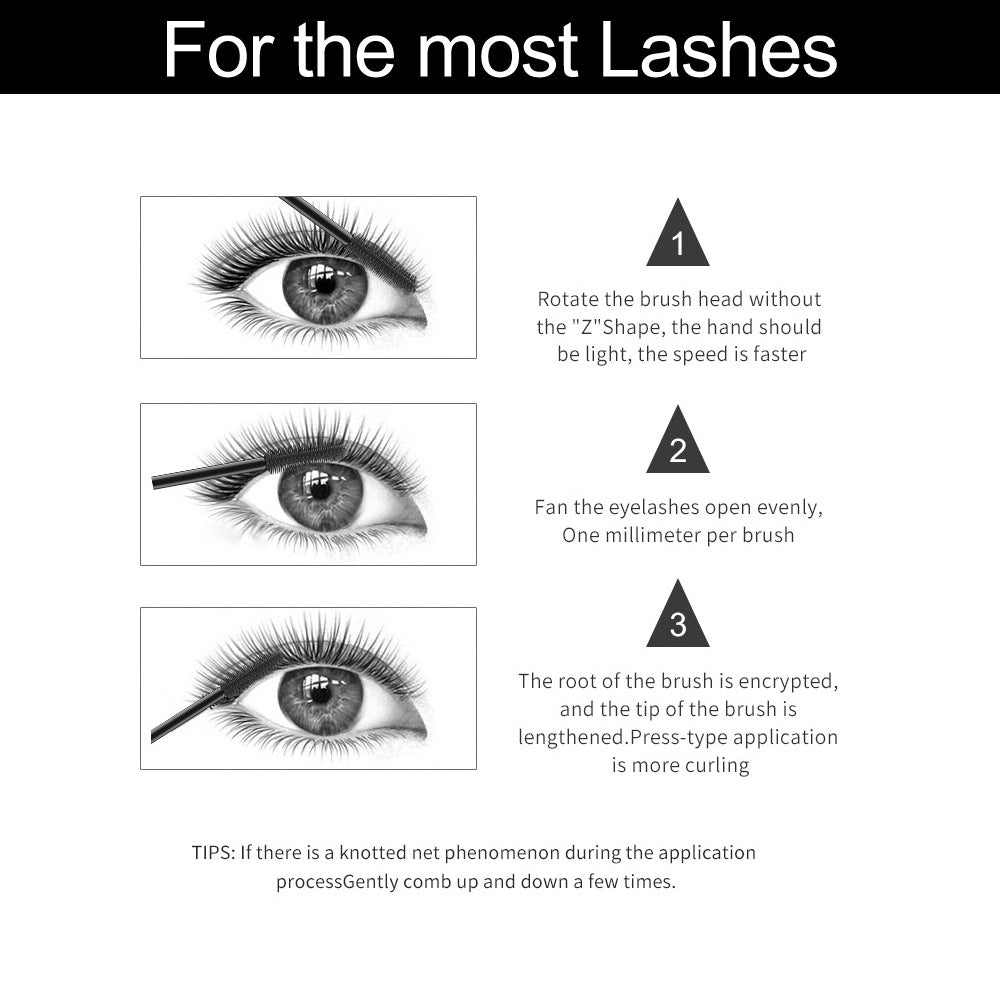 Tête de brosse en silicone pour mascara grande capacité