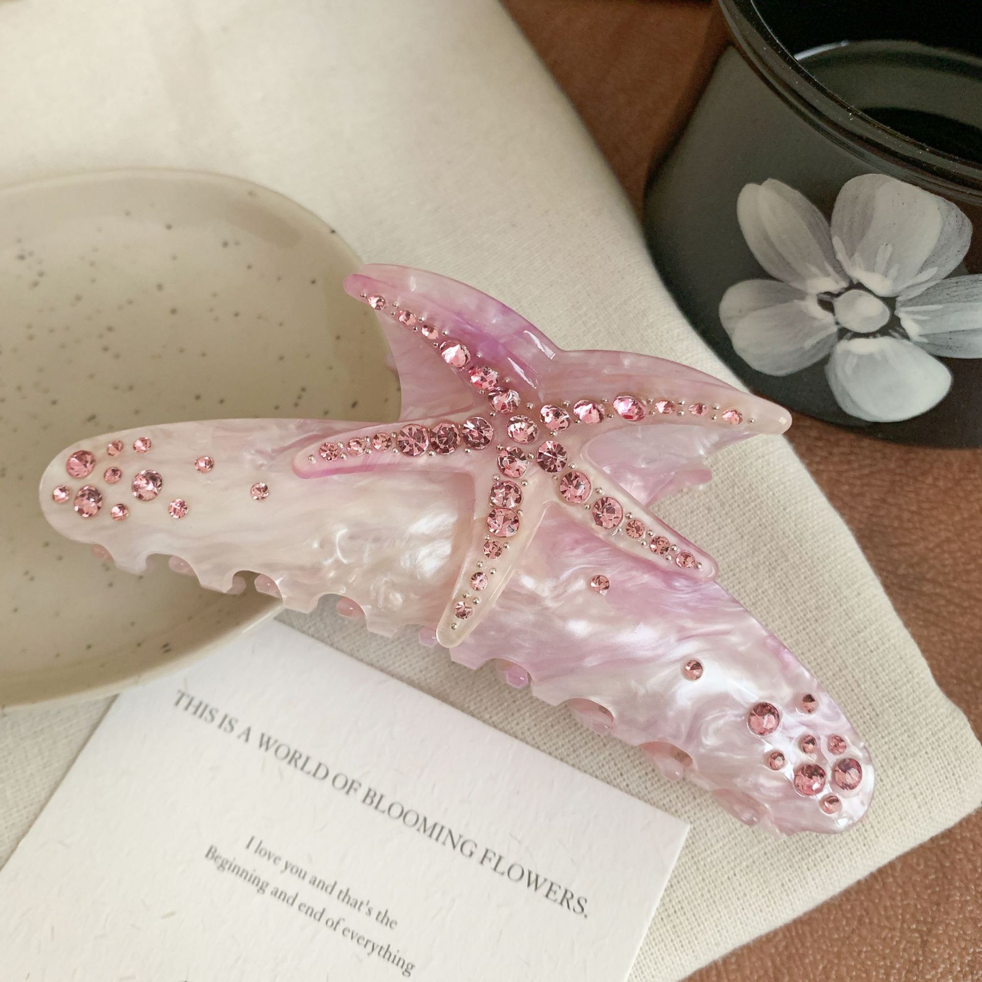 Original Design Stereo Acetate Starfish Hair Claw