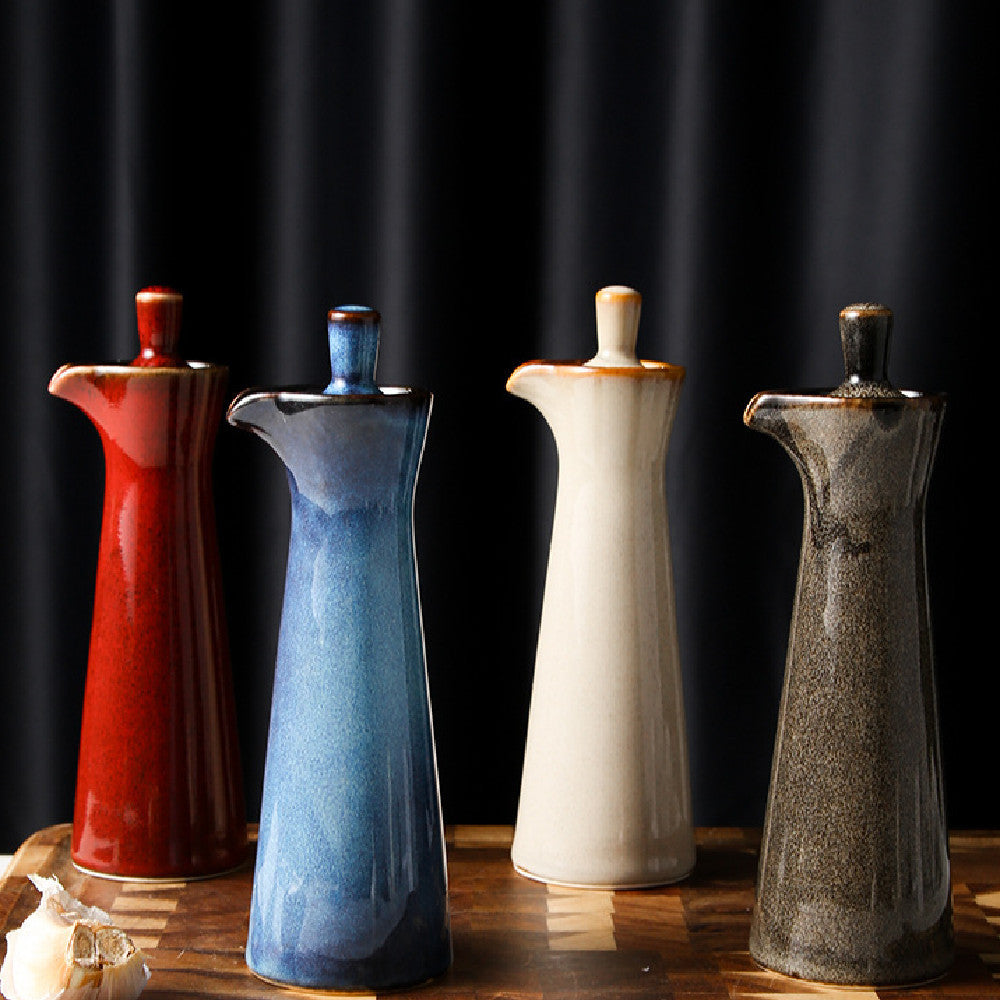 Household Japanese Style Fashion Kiln Baked Seasoning Bottle