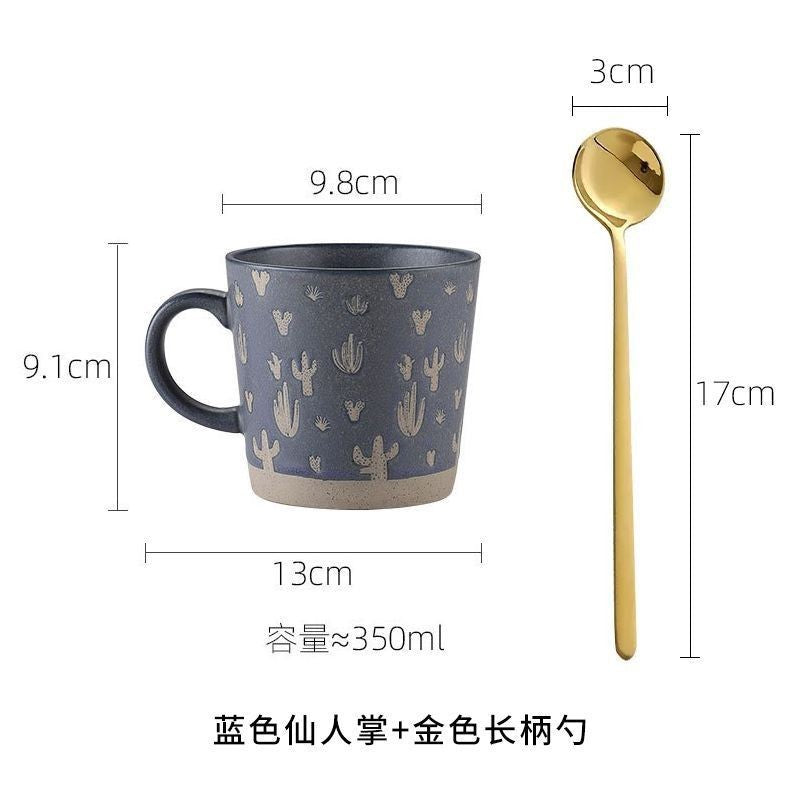 Tasse à café en grès pour couple