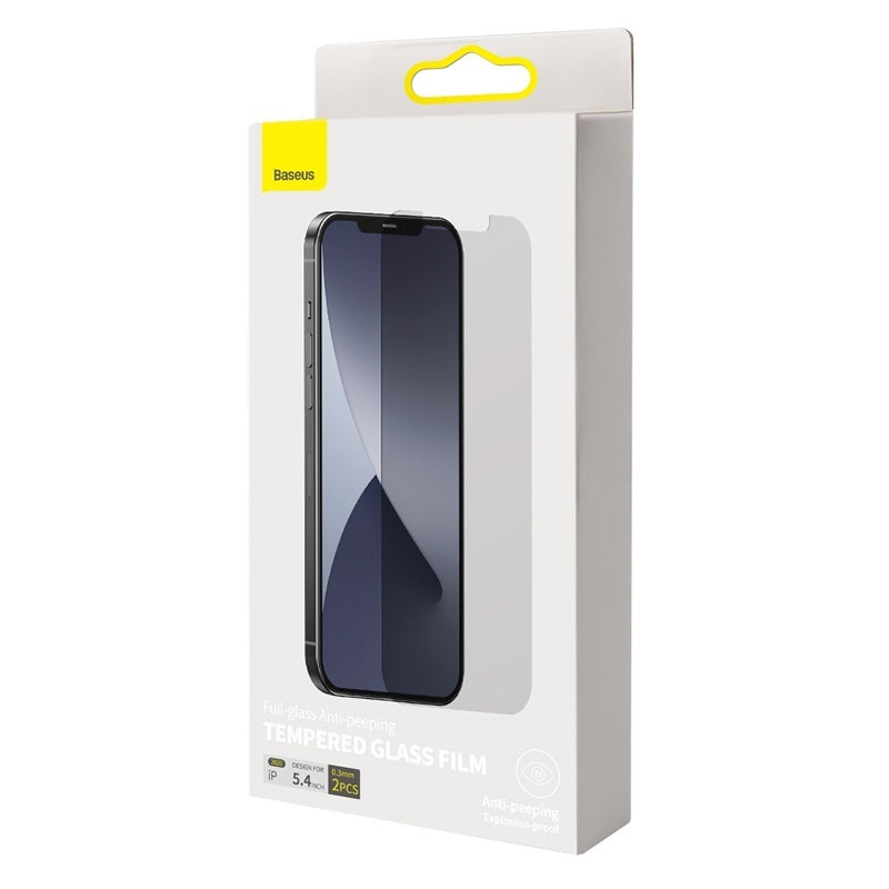 0.3mm Full Glass Privacy Tempered Film For IP 5.4 Inch Two Pieces