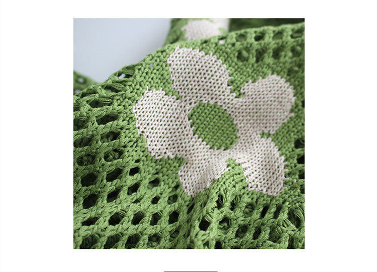 Sac de courses grande capacité Ins en maille tissée ajourée