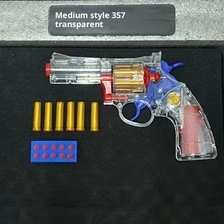 Soft Bullet Gun Rotary Pistol Boy Manual Loading