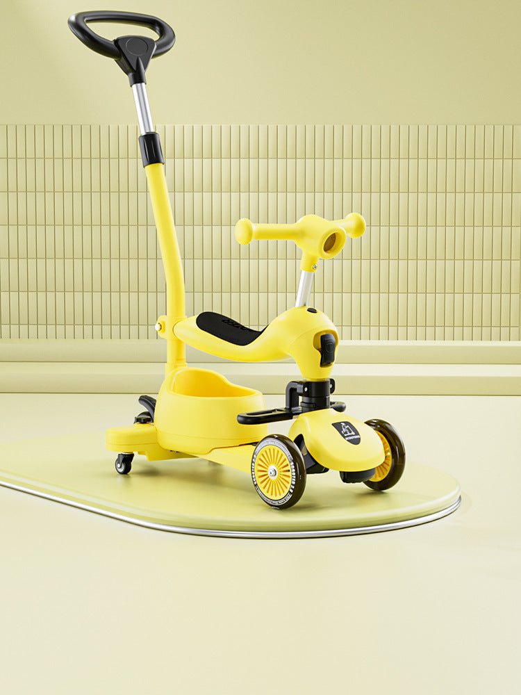 Trottinette bébé avec siège - Pousse ou glisse