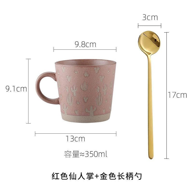 Tasse à café en grès pour couple