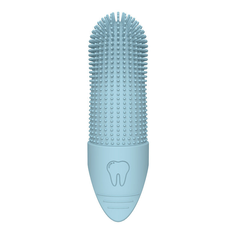 Brosse à dents en silicone pour animaux de compagnie pour le nettoyage buccal
